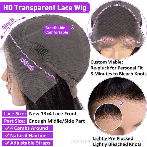 Uniky Kinky Human Hair Wig 180% Density Frontal Wig Cuticle Aligned Raw Hair Vendors Ready To Ship Products Indian Raw Hair